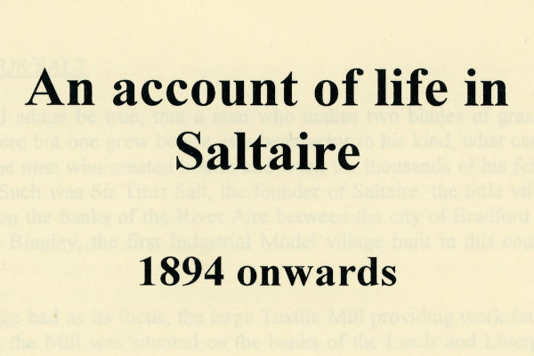 C3a-075a: Clara Barraclough's account of living in Saltaire from 1894