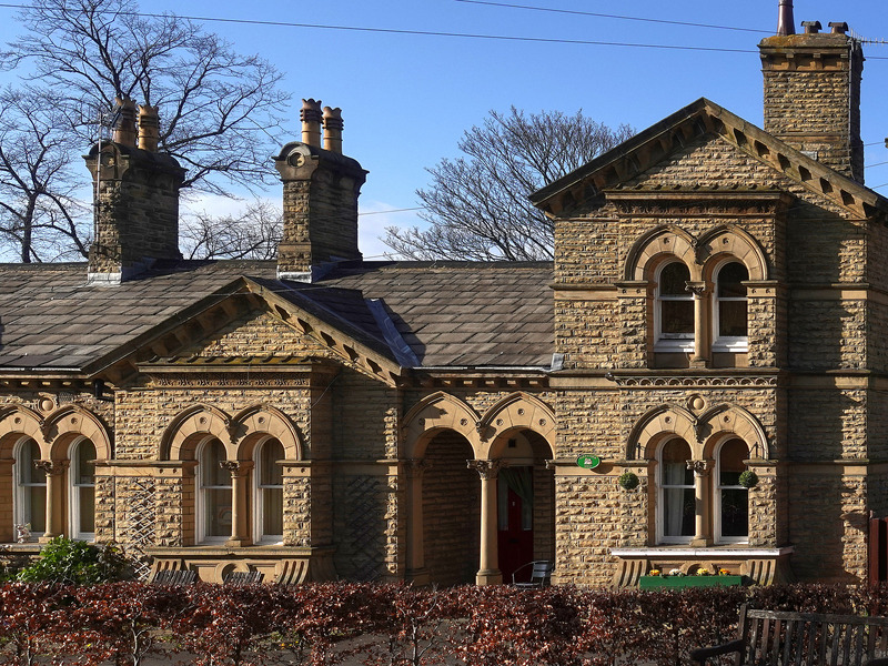 2025.68.103: Saltaire Almshouses on Victoria Road. Digital image credit: Saltaire Collection