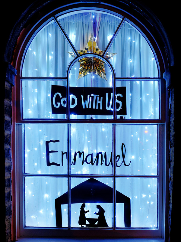 2025.68.11: Saltaire Advent Window (Emmanuel). Digital image credit: Saltaire Collection