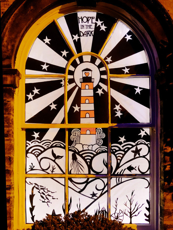 2025.68.13: Saltaire Advent Window (Lighthouse). Digital image credit: Saltaire Collection