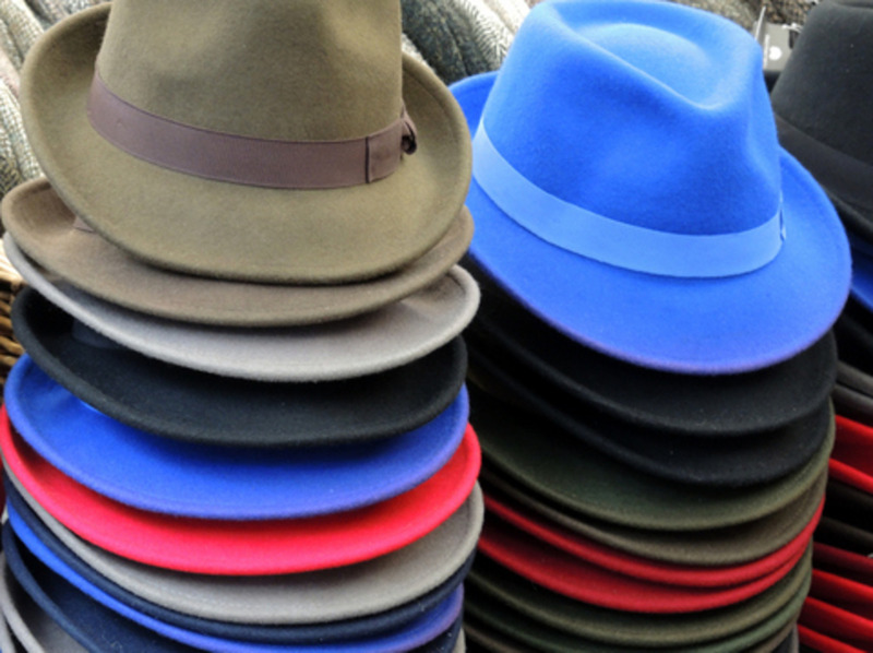 2025.68.66: Saltaire Festival hats (fedoras). Digital image credit: Saltaire Collection