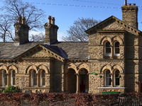 2025.68.103: Saltaire Almshouses on Victoria Road. Digital image credit: Saltaire Collection