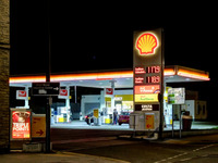 2025.68.70: Petrol station (Shell) on Bingley Road. Digital image credit: Saltaire Collection