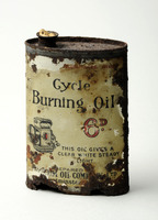 E1a-090: Cycle burning oil: Front view. Digital image credit: Saltaire Collection