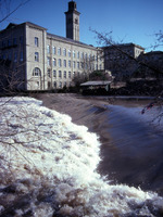2025.68.46: Salts Mill and River Aire. Digital image credit: Saltaire Collection