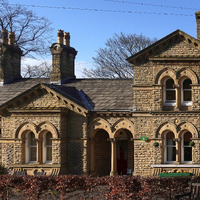 2025.68.103: Saltaire Almshouses on Victoria Road. Digital image credit: Saltaire Collection