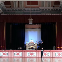 2025.68.68: Victoria Hall stage. Digital image credit: Saltaire Collection