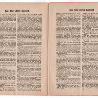 H2-210.44: Home Notes Literary Supplement: Pages 4-5. Digital image credit: Saltaire Collection