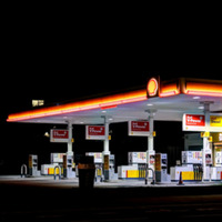 2025.68.71: Petrol station (Shell) on Bingley Road (view from Salt Beer Factory). Digital image credit: Saltaire Collection