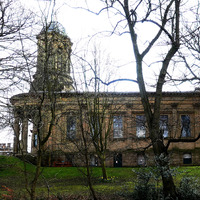 2025.68.101: United Reformed Church view from the canal. Digital image credit: Saltaire Collection