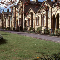 2025.68.123: Saltaire Almshouses on Victoria Road. Digital image credit: Saltaire Collection