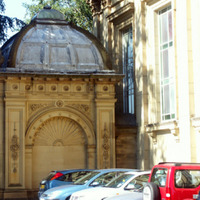 2025.68.50: West exterior of United Reformed Church (close-up). Digital image credit: Saltaire Collection
