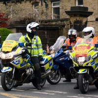 2025.68.79: Saltaire Tour de Yorkshire Police. Digital image credit: Saltaire Collection