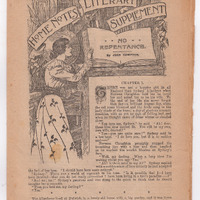 H2-210.44: Home Notes Literary Supplement: Page 1 (front cover). Digital image credit: Saltaire Collection
