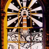 2025.68.13: Saltaire Advent Window (Lighthouse). Digital image credit: Saltaire Collection